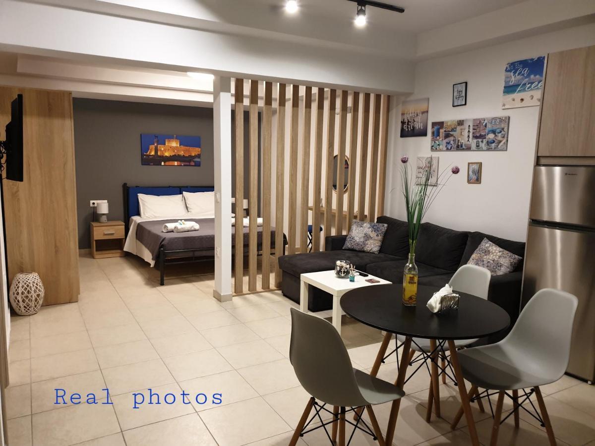Apartament Blue - Comfy Center Rodos Asgourou Zewnętrze zdjęcie