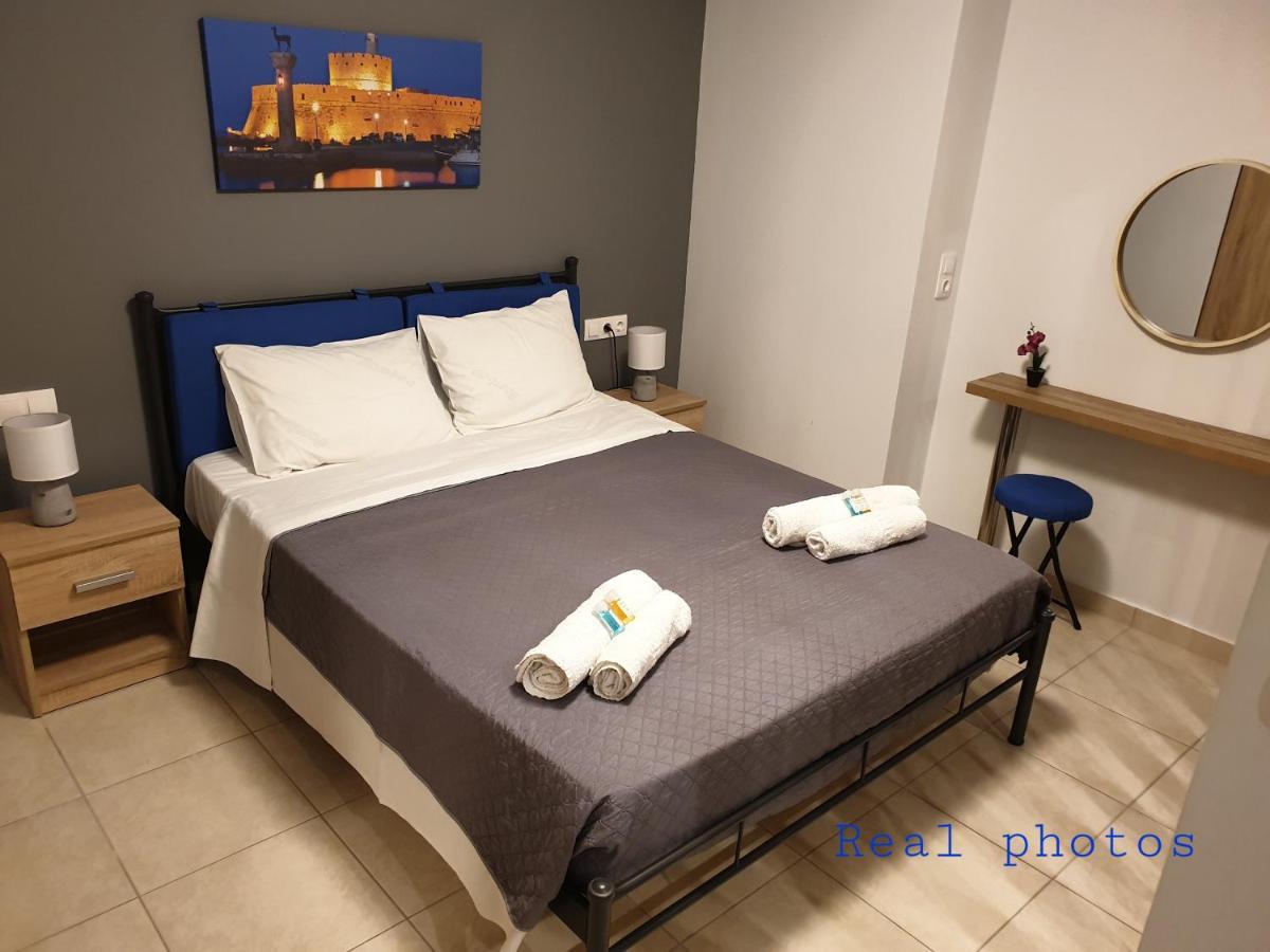 Apartament Blue - Comfy Center Rodos Asgourou Zewnętrze zdjęcie